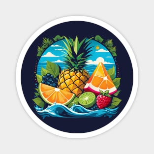 Summer Fruits Summer Vibes Magnet